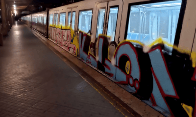 Vandalizzata Roma-Lido
