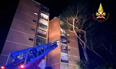 Roma - incendio appartamento viale dei Romanisti