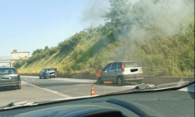 Auto a fuoco Pontina