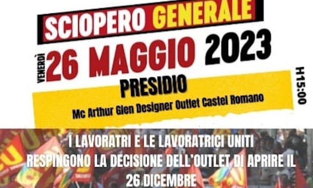 Outlet Castel Romano, negozi aperti il 26 dicembre, ma i dipendenti