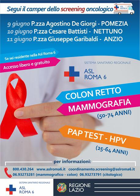 screening oncologici Asl Roma 6
