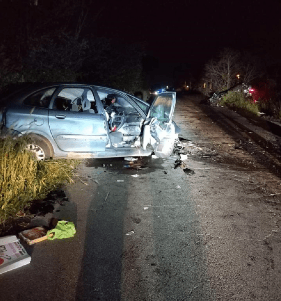 Terribile incidente in via Prenestina nuova, a scontrarsi due auto: un uomo di 45 anni è morto, 4 persone ferite.