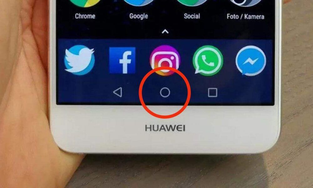 Try to hold the circle at the bottom of the phone, it reveals a secret function