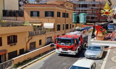 Incendio in un appartamento in zona Portuense
