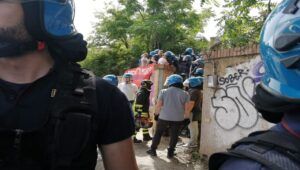 occupazione stabile in via Tiburtina e lo sgombero