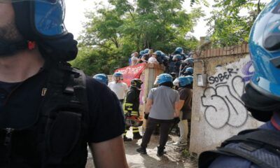 occupazione stabile in via Tiburtina e lo sgombero