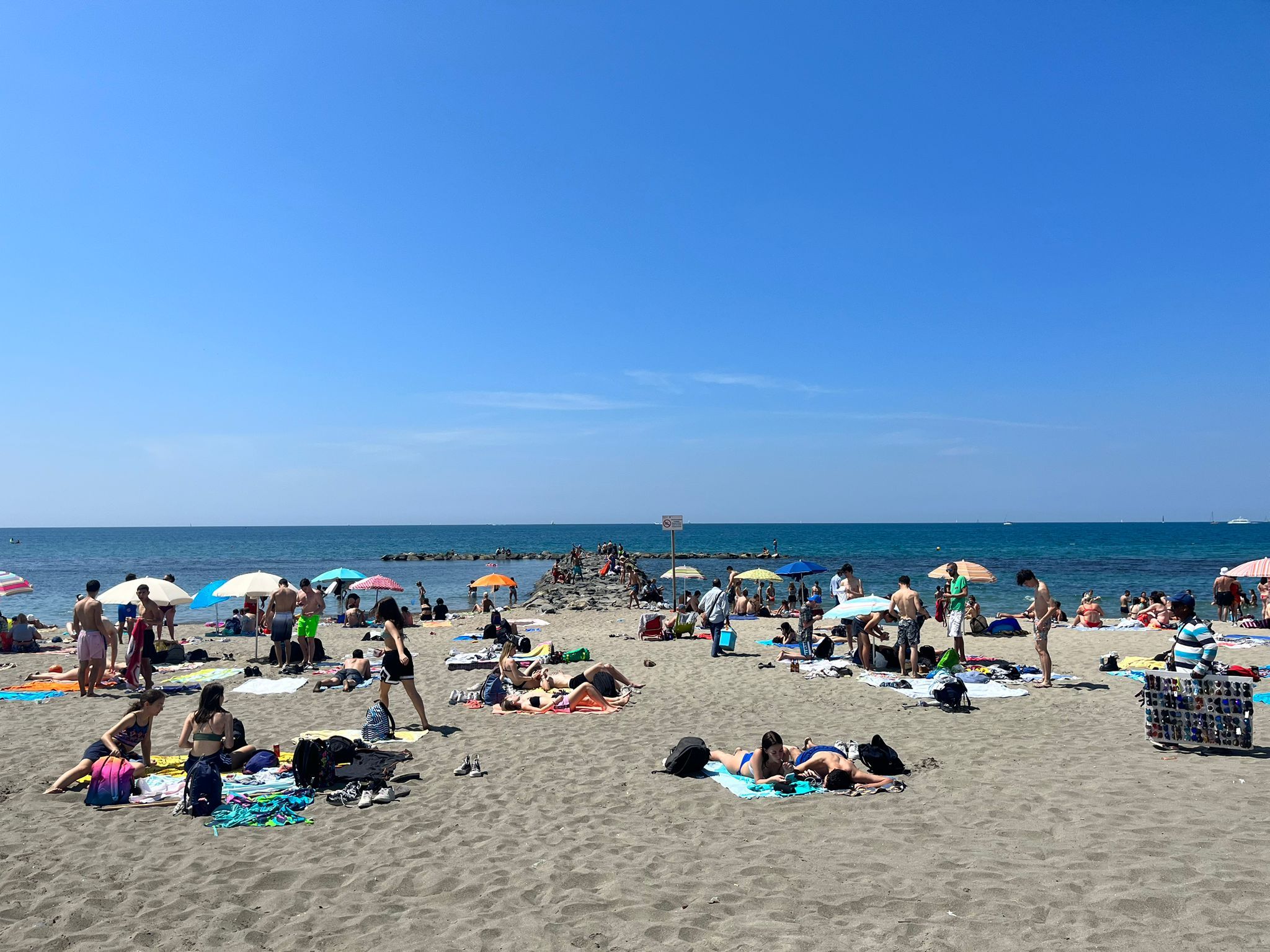 Spiaggia Libera davanti ex colonia Vittorio Emanuele a Ostia