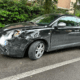 l'auto danneggiata dall'insegnante che ha seminato il caos in strada a Genzano
