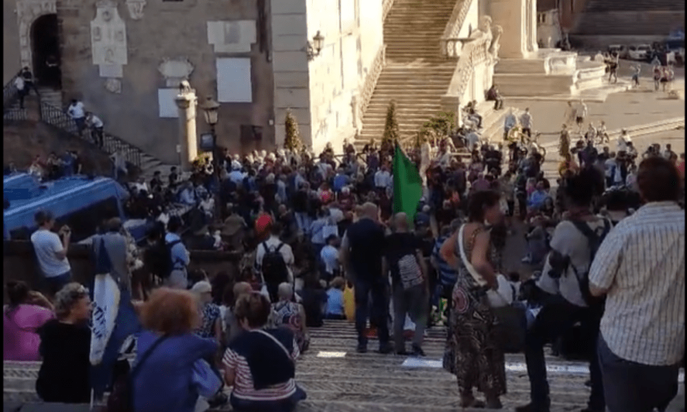 sit-in contro nuova ZTL al Campidoglio