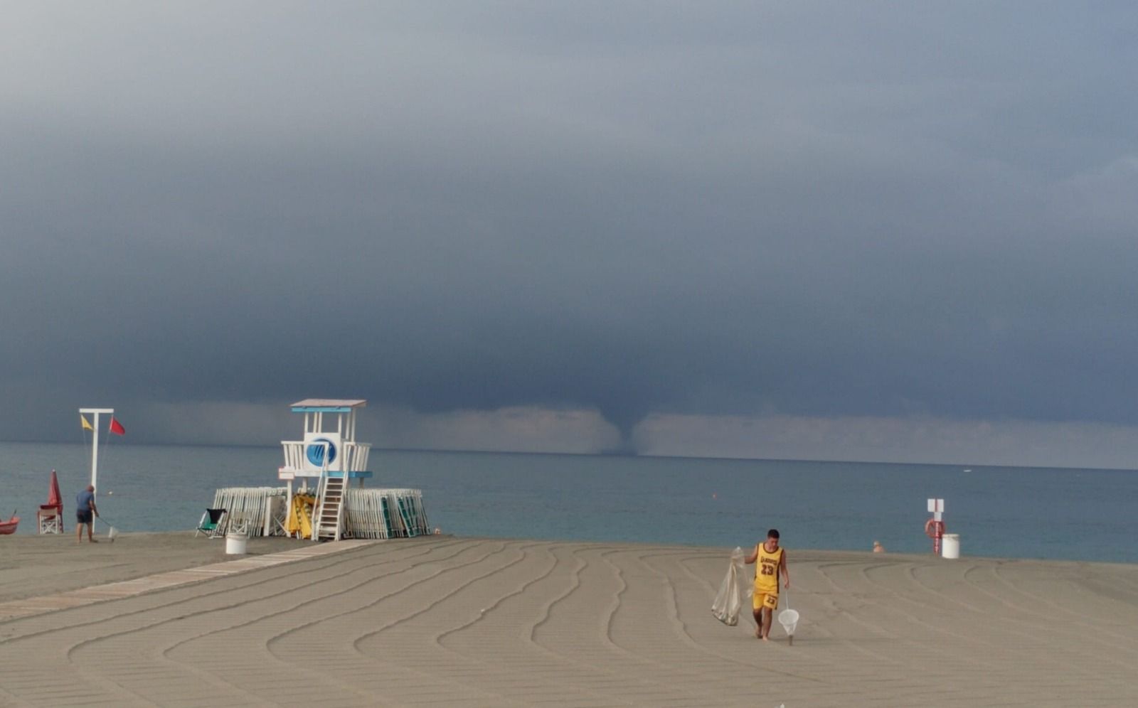 Tromba d'aria a Ostia