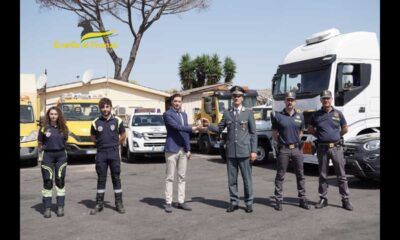 Donati alla Protezione Civile del Lazio un’autocisterna e circa 10mila litri di benzina sequestrati nel 2022 dai finanzieri
