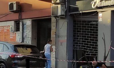 bomba carta contro il Centro estetico Charme a Centocelle