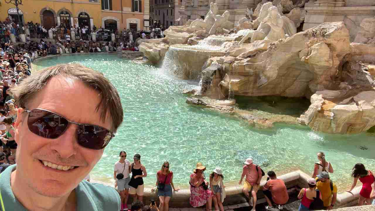 Karl Lauterbach a Fontana di Trevi