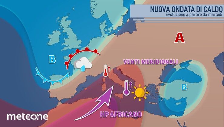 Massa di caldo africano alle porte