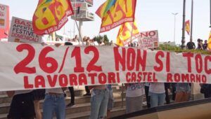 Sciopero castel romano primo giorno saldi