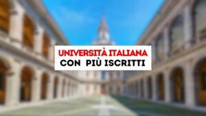 Università italiana con pIù iscritti
