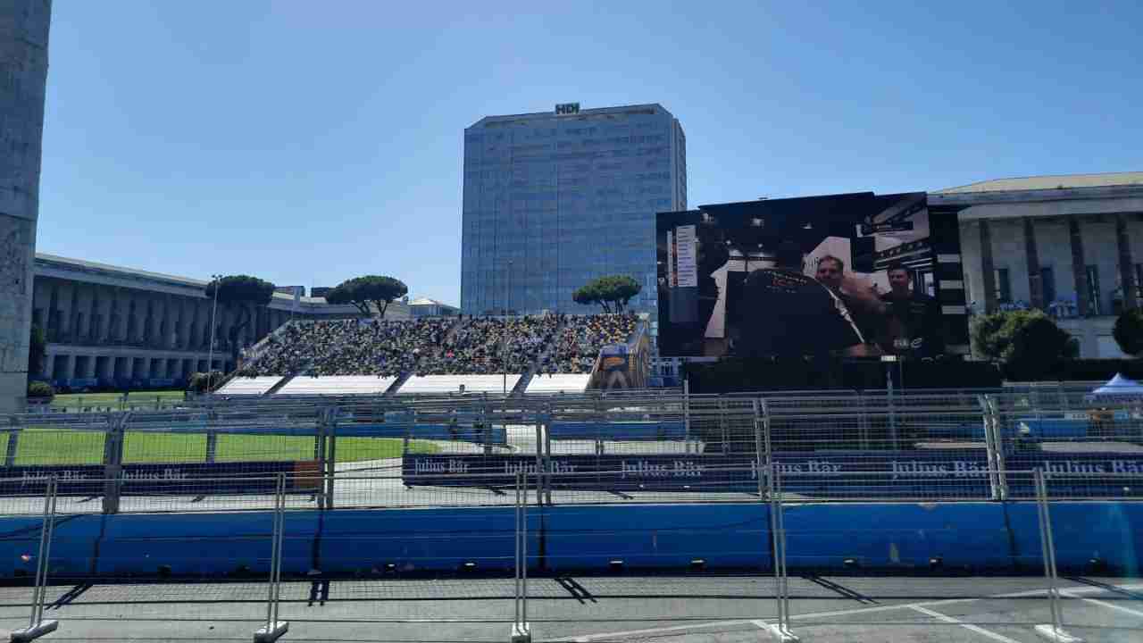 Vista circuito formula e all'eur