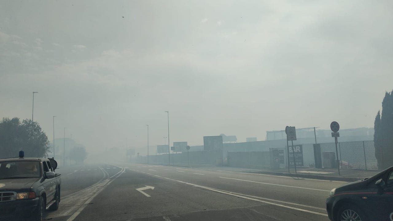 incendio a Castel Romano