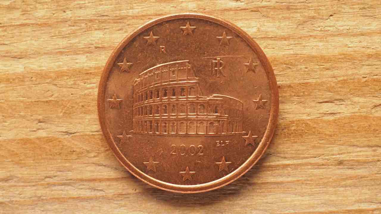 5 centesimi con il Colosseo