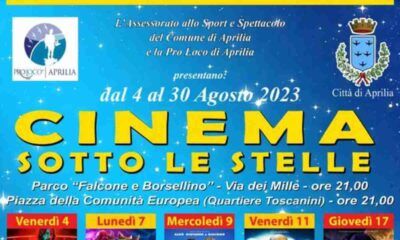 Cinema sotto le Stelle nel Comune di Aprilia