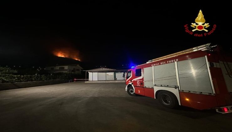Intervento Vigili del Fuoco per domare gli incendi in provincia di Latina