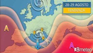 Le previsioni meteo per i prossimi giorni. Temperature in calo in tutta Italia, tranne sulle regioni ioniche e adriatiche.