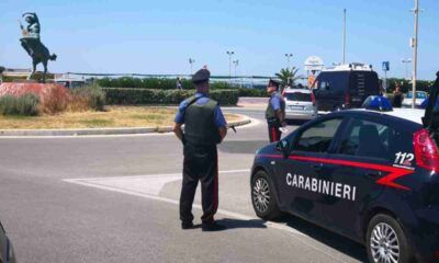 Posto di blocco dei Carabinieri a Fregene
