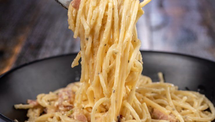 Preparazione carbonara