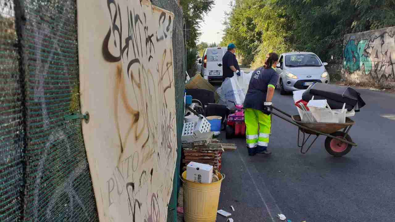 Rimozione discarica abusiva a Ciampino