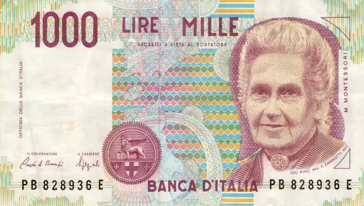 Vecchia banconota di valore Vecchia banconota di valore