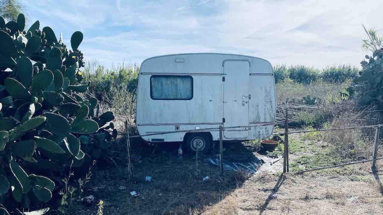 Accampamenti in via degli Atlantici