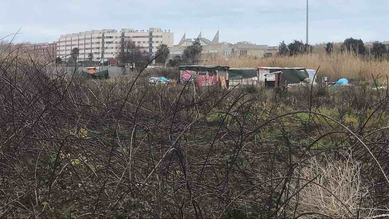 accampamenti in via degli Atlantici