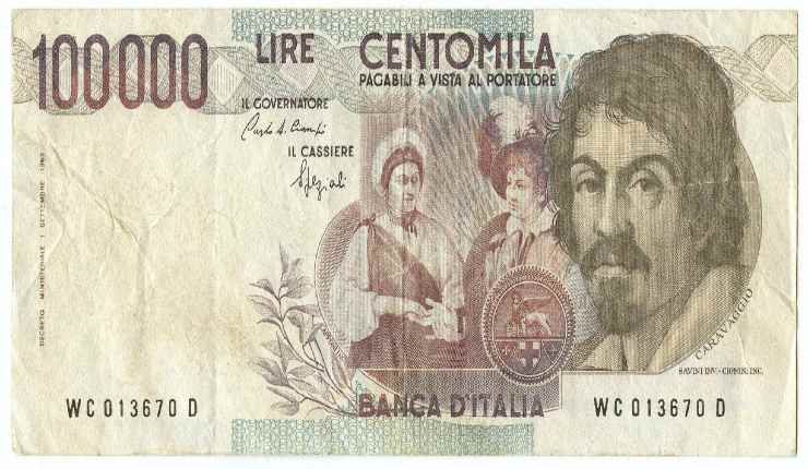 Banconota da 100 mila lire