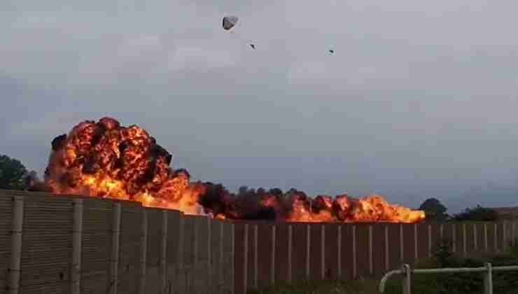 Aereo delle Frecce Tricolori esploso
