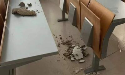 Un pezzo di controsoffitto è crollato ieri presso la facoltà di scienze politiche della Sapienza. Pare che il problema fosse noto.