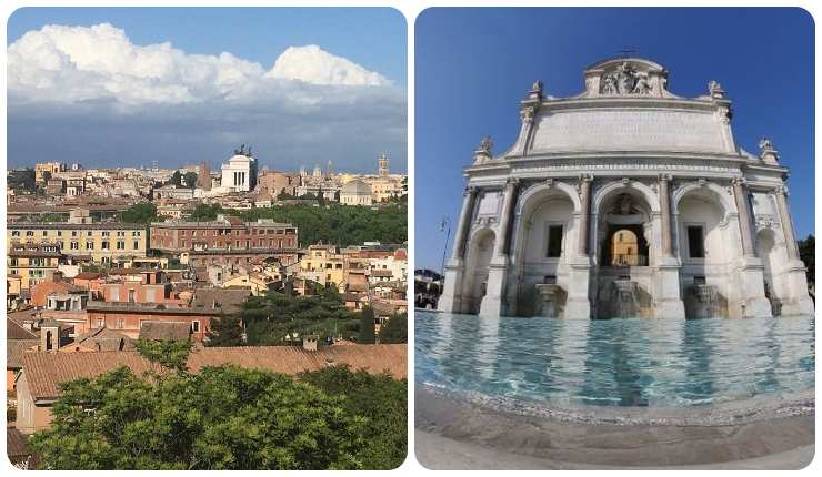 Gianicolo e Fontana dell'acqua Paola