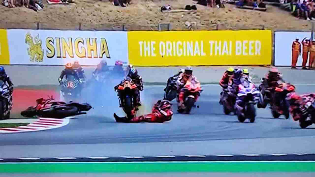 Incidente Pecco Bagnaia al GP di Catalogna
