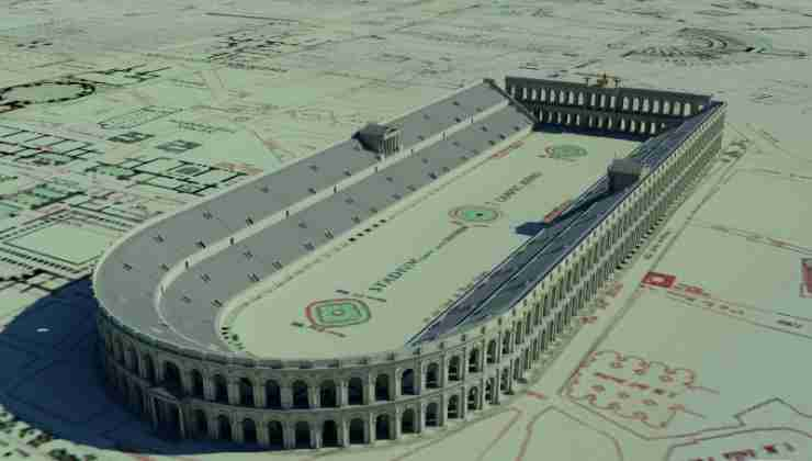 Proiezioni digitale dello Stadio di Domiziano