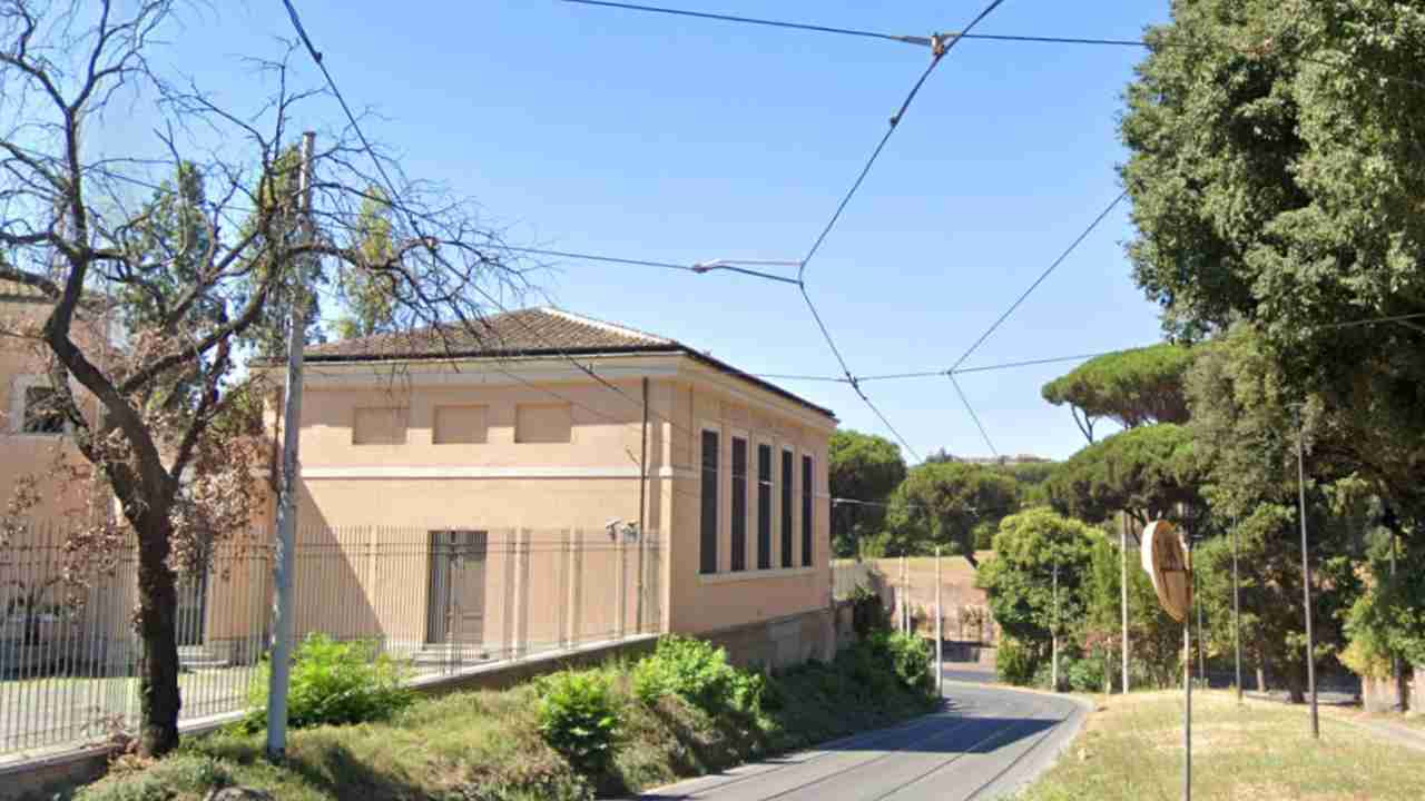 Tram via Parco del Celio a Roma