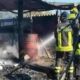 incendio capannone Via Castellinaldo roma
