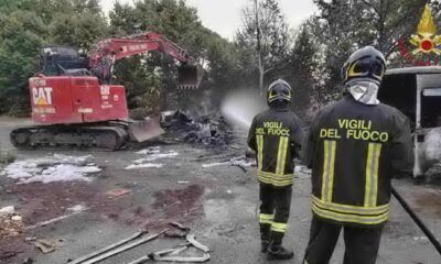 incendio discarica via cervara