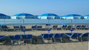 Ombrellone e lettini ostia