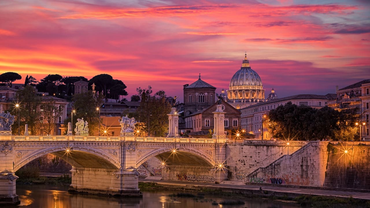Tramonto su Roma