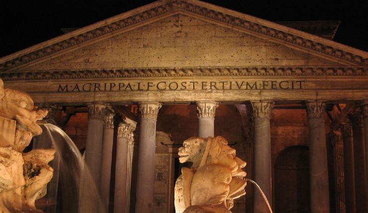 Pantheon, edificio costruito in cemento