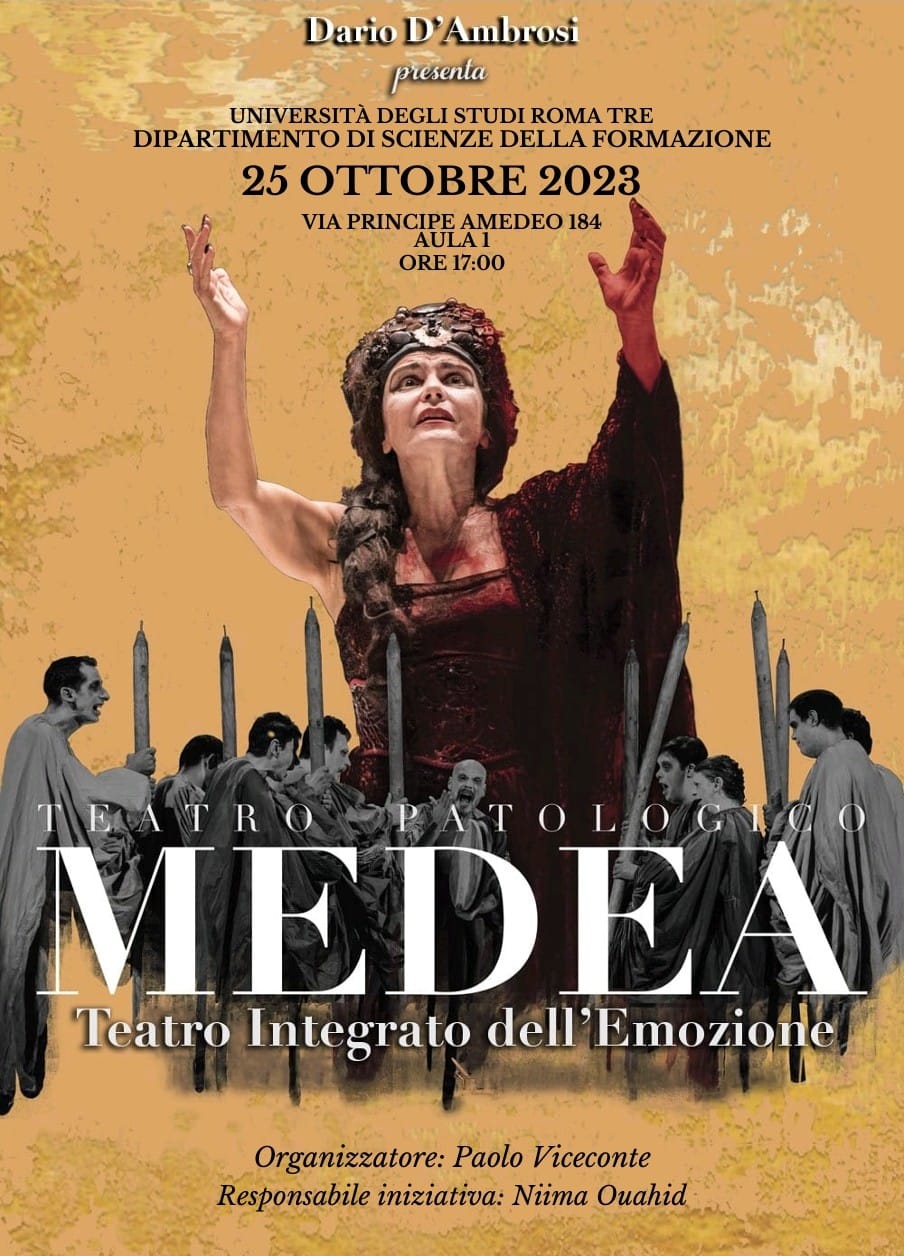 Locandina Medea a Roma Tre