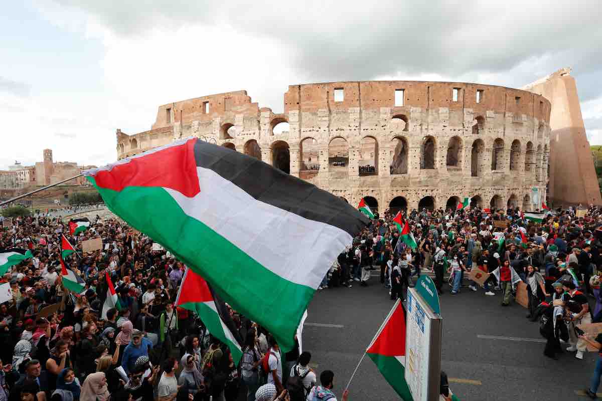 Palestina manifestazione Roma