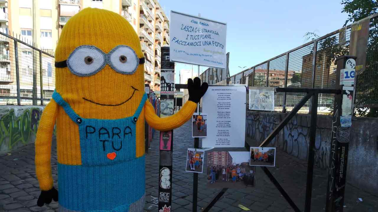 Minion Yarn Bombing Pigneto