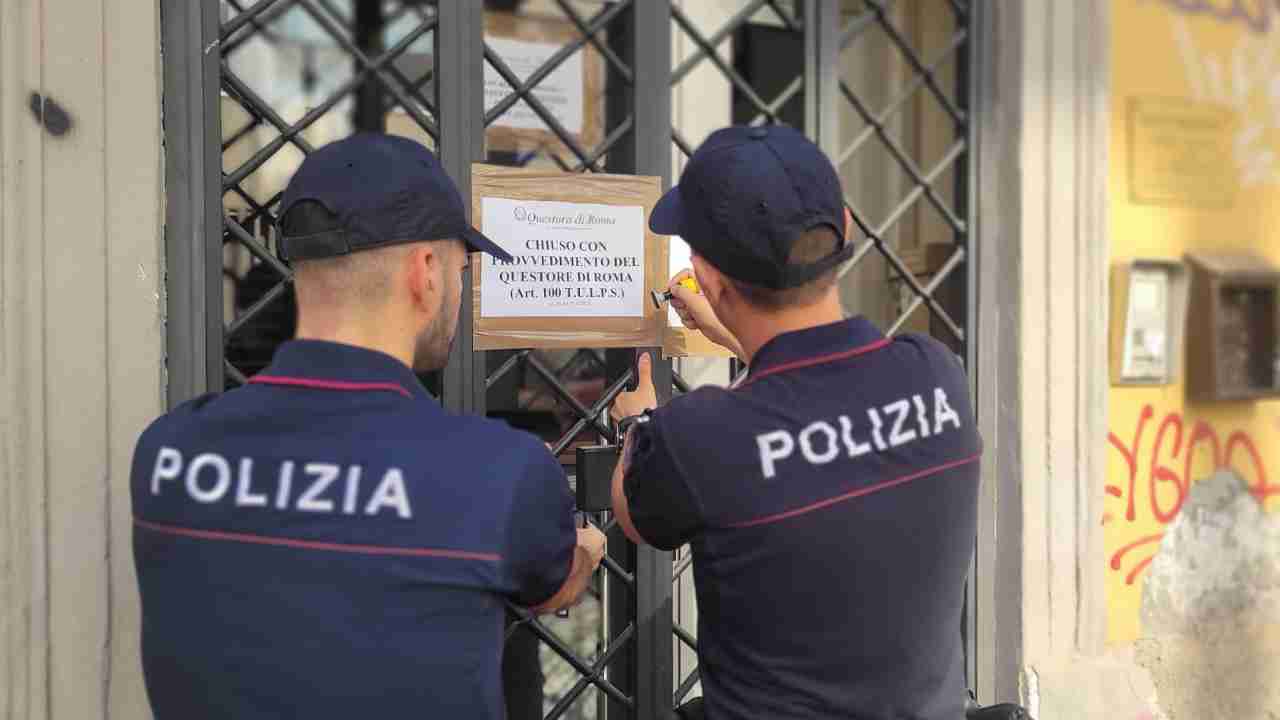 Sequestro della Polizia a San Lorenzo - Roma