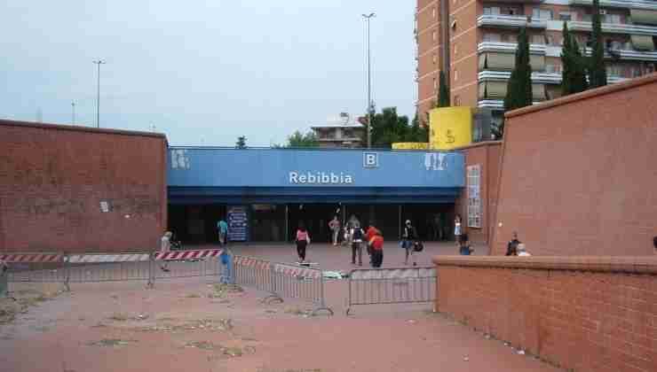 Stazione di Rebibbia sulla Metro B