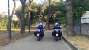 polizia in moto